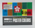 日本櫻花牌 SAKURA POCT-6P 廣告彩(6色紙盒裝)