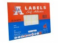 藍馬牌 A Labels 不乾膠貼紙(15張裝) 白色 - no.204(25 x 76mm) 