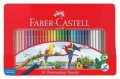Faber-Castell 115937 36色水溶木顏色(紅色鐵盒裝)