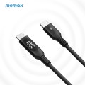 MOMAX Elitelink USB-C to USB-C PD 100W LED尼龍編織快充線 (1.2米) DC22D
