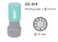 Deskmate CC-015 訂造圓形光敏印章(直徑 Ø15mm)