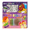 AMOS SD10P6-M 6色玻璃彩連6小掛牌套裝(My Stars)