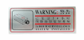 Super-Sign 已安裝24小時閉路錄影監察系統告示牌<鋁片><銀底> - 206048