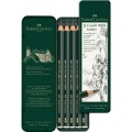 Faber-Castell Castell 9000 Jumbo graphite pencil 珍寶5支裝素描筆(HB, 2B, 4B, 6B, 8B) - 119305