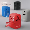 MOMAX 1-World+ 70W GaN 3插口及內置伸縮USB-C充電線旅行插座 UA18