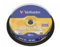 Verbatim DVD+RW 4.7GB 10Pk Spindle 4x - 43488