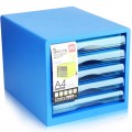 DELI 9777 五層A4文件櫃(藍色/白色)