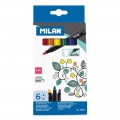 Milan 06P6T 6色布藝水筆