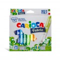 CARIOCA 40957 Fabric Felt Tip Pens 繪布水膠筆(12色)