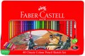 Faber-Castell 115849 48色裝木顏色(紅色鐵盒裝)
