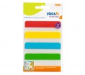 HOPAX STICK'N 21609 4色膠質檔案分類標籤紙(6張X4色) 38x76mm