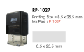 Deskmate RP-1027 訂造長方形回墨印章(8.5x25.5mm)