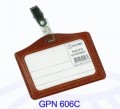 GLOBE GPN606C 仿皮吊夾證件牌 (橫)