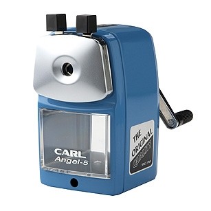 CARL Angel-5 Hand Cranked Pencil Sharpener A5RY Red
