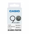 CASIO XR-9HSWE 熱縮套管標籤帶(9mm) 白底黑字
