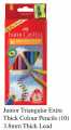 Faber-Castell 116538-10 Junior 10色粗三角木顏色