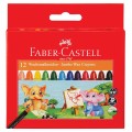 Faber-Castell 120040 12色珍寶臘筆