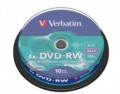 Verbatim DVD-RW 4.7GB 10Pk Spindle 4x - 43552