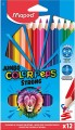 maped 863312 Strong Jumbo Colour Pencils 12色三角珍寶木顏色 4mm 粗