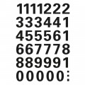 HERMA 4164 數字貼紙(黑字) 0-9