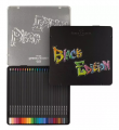 Faber-Castell 116425 Colour Pencils Black Edition 24色木顏色(鐵盒裝)